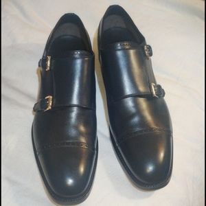 Brioni Men's Double Monk Strap - Midnight Blue